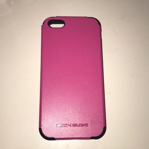Pink and black iPhone 5s case